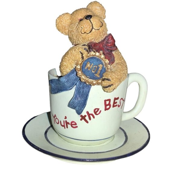 Boyds Bears Teabearies TOPPER TEABEARIE  You're the Best #1 2002 - Picture 3 of 10
